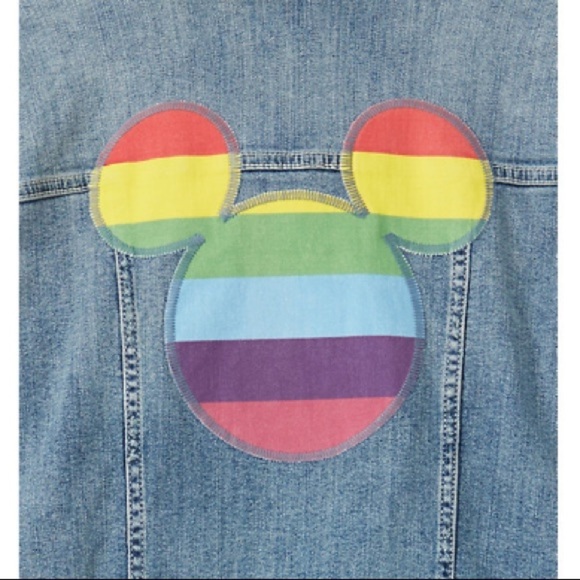 TORRID NWT MICKEY MOUSE RAINBOW DENIM - Picture 3 of 7